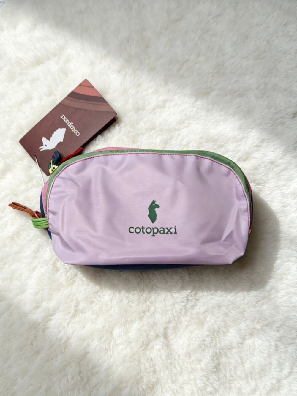 Cotopaxi Vibrant Multicolor Travel Pouch Cosmetic Makeup Organizer Zip Bag